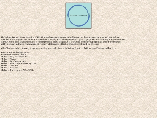 WRAP screenshot