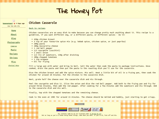 recipes/chicken-casserole screenshot