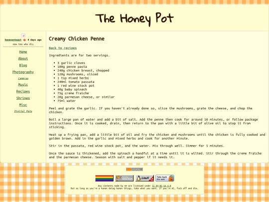 recipes/creamy-chicken-penne screenshot