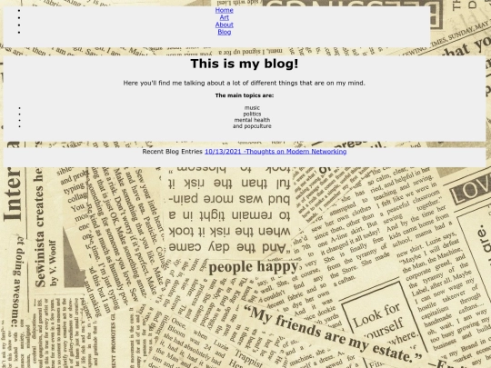 blog screenshot