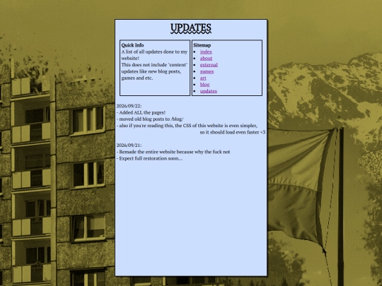 updates screenshot