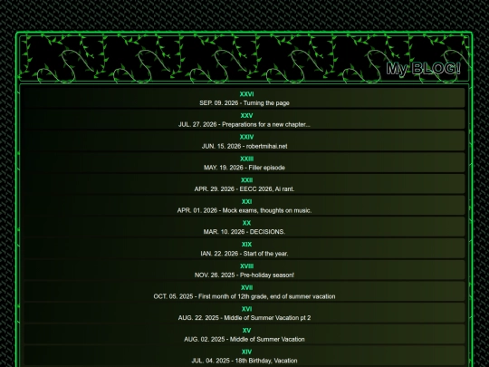 Blog screenshot