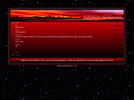 Chatrooom old screenshot