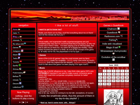 INTERESTS screenshot
