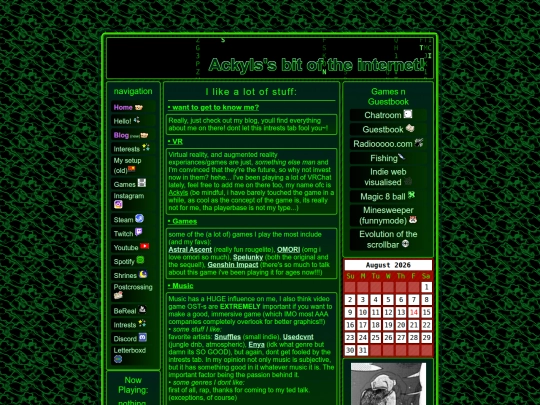 Intrests screenshot