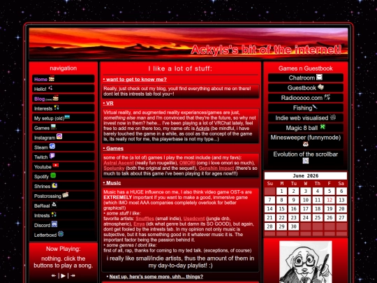 intrests screenshot