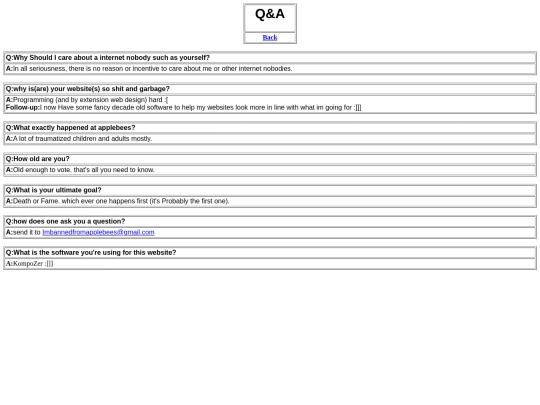 FAQ screenshot