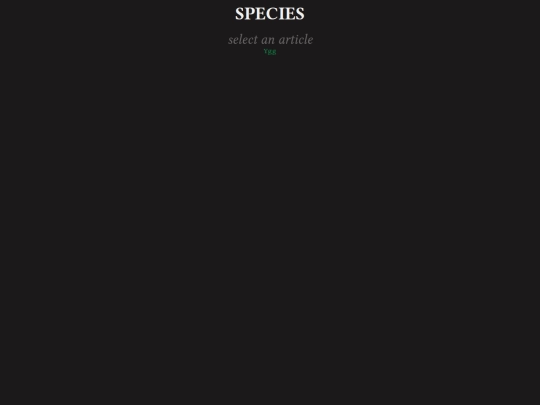 pedia/species screenshot