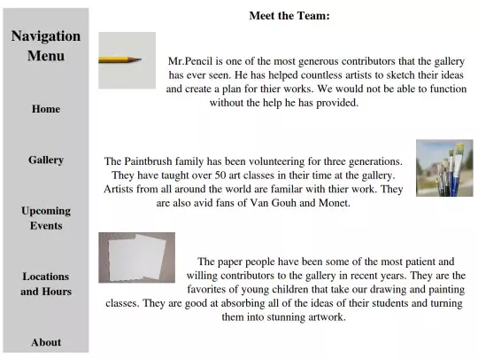 staff-page screenshot