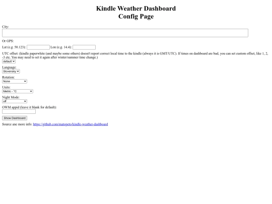 config screenshot
