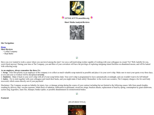 shortreviews screenshot