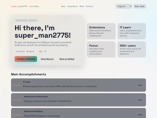 index screenshot
