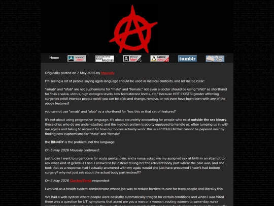 Anarchy/ACAB/ButwhataboutAMABAFABinamedicalcontext screenshot