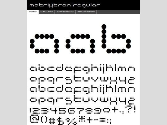 MATRIX/matrixtron-demo screenshot
