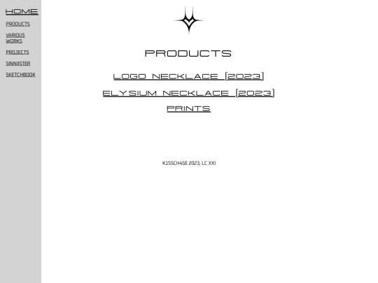PRODUCTS/PRODUCTS screenshot