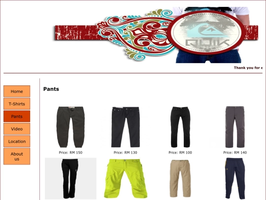 Pants screenshot