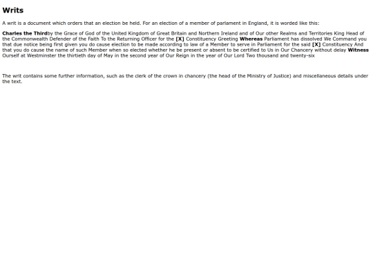 writs screenshot