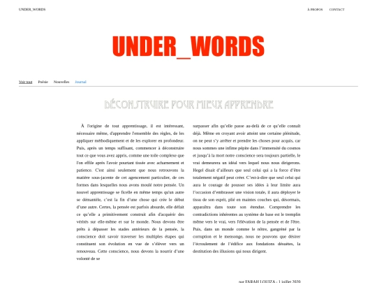 journal/apprendre screenshot