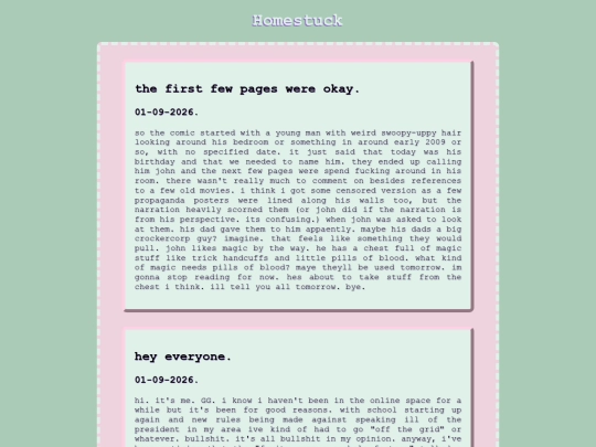 homestuck screenshot