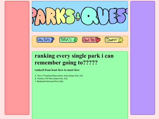 parklists/rankingeverypark screenshot