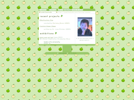 resume screenshot