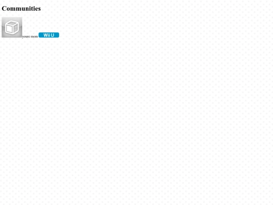 communities screenshot