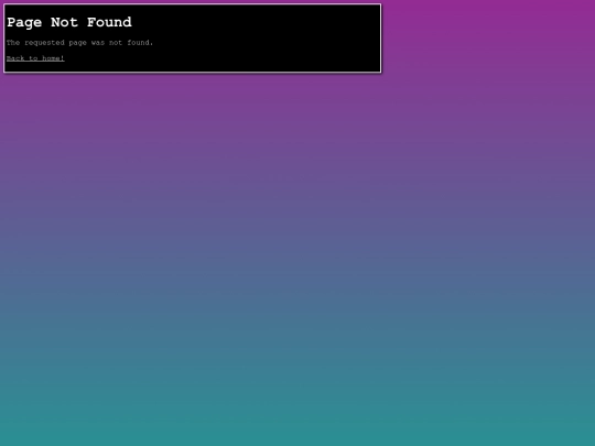 not_found screenshot