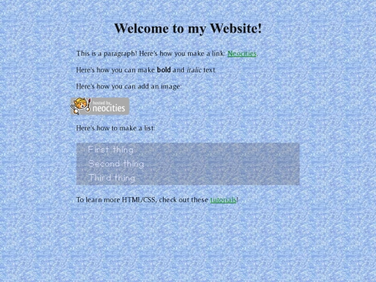 links screenshot