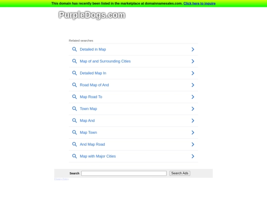 PurpleDogs.com  The Leading Purple Dog Site on the Net screenshot