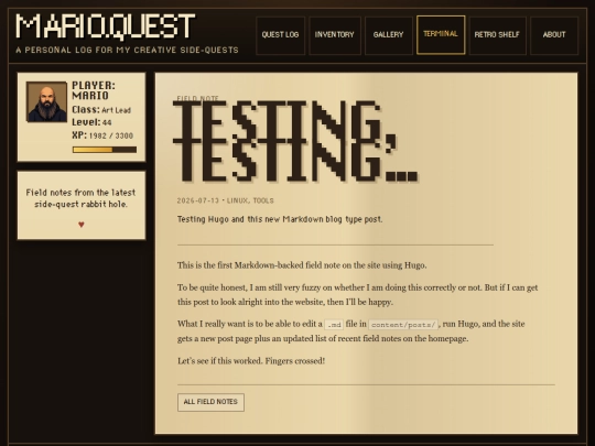 posts/testing screenshot