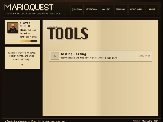 tags/tools screenshot