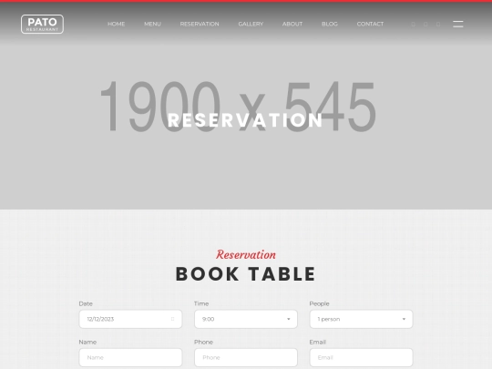 reservation screenshot