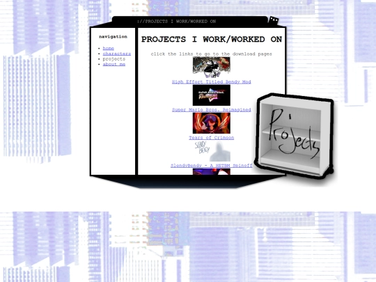 projects screenshot