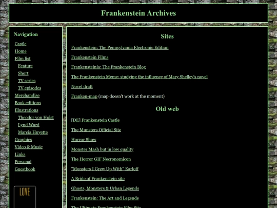 links screenshot