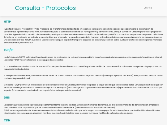 Protocolos/Protocolos screenshot