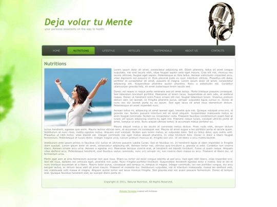 WEB/nutritions screenshot