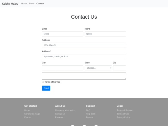 contact screenshot