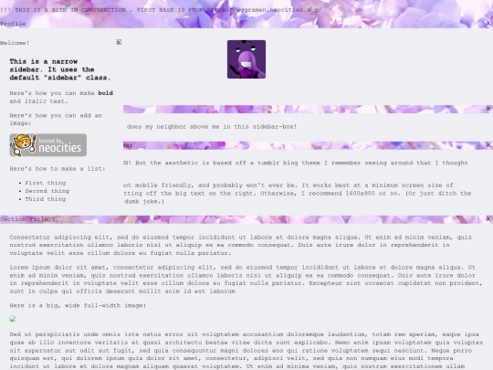 testpage screenshot