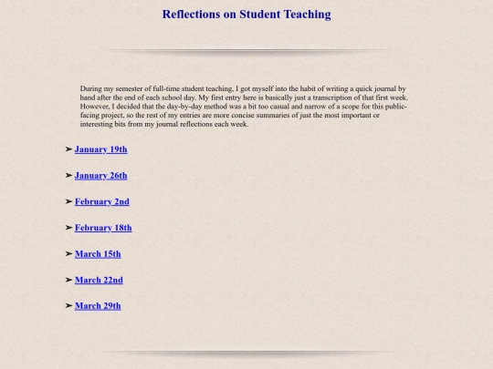 portfolio/reflections screenshot