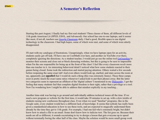 reflection screenshot