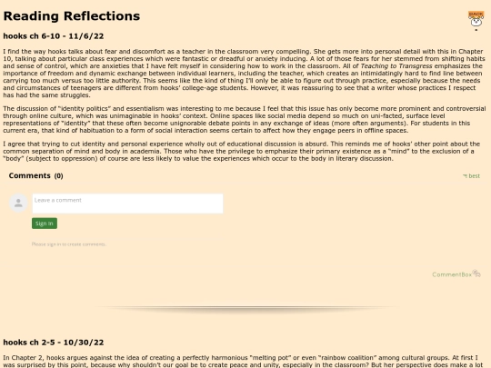 reflections screenshot