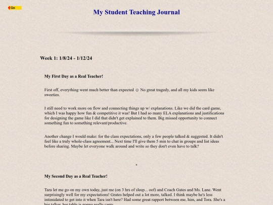 teacherjournal screenshot
