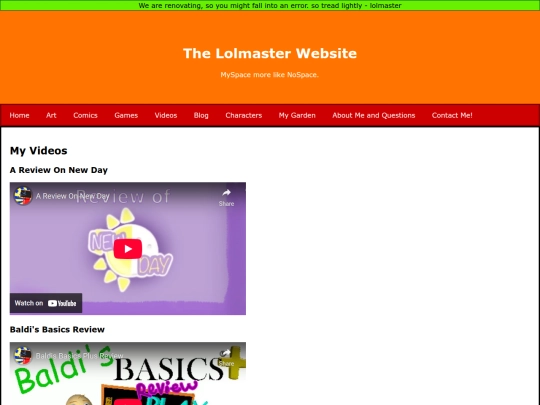Videos screenshot