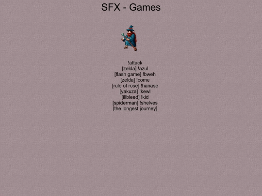 commands/games screenshot