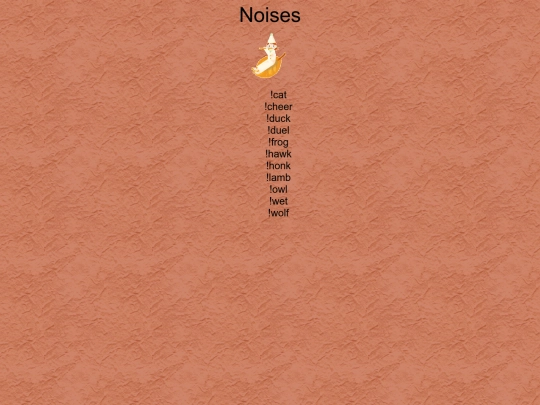 commands/noises screenshot