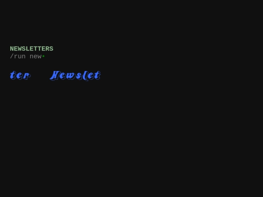 kofi/newsletters screenshot