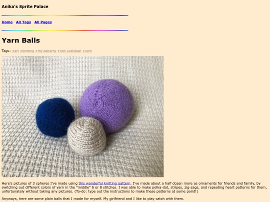 page/balls screenshot