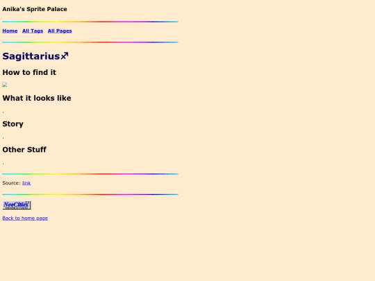page/constellations/sagittarius screenshot