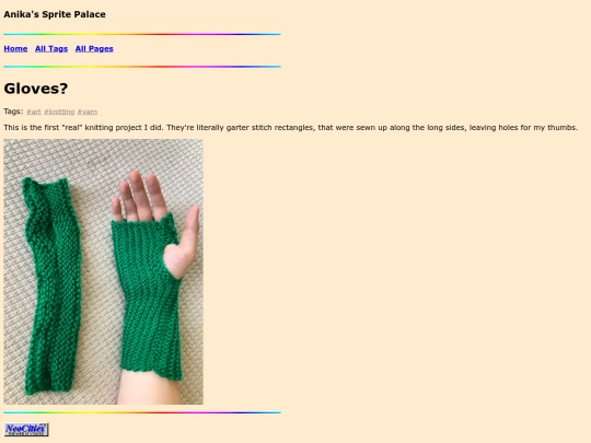 page/gloves screenshot