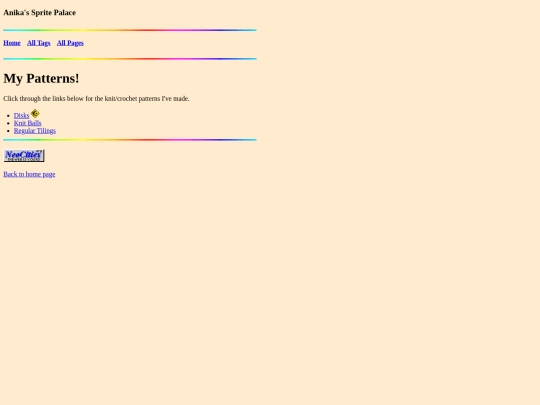 tag/mypatterns screenshot